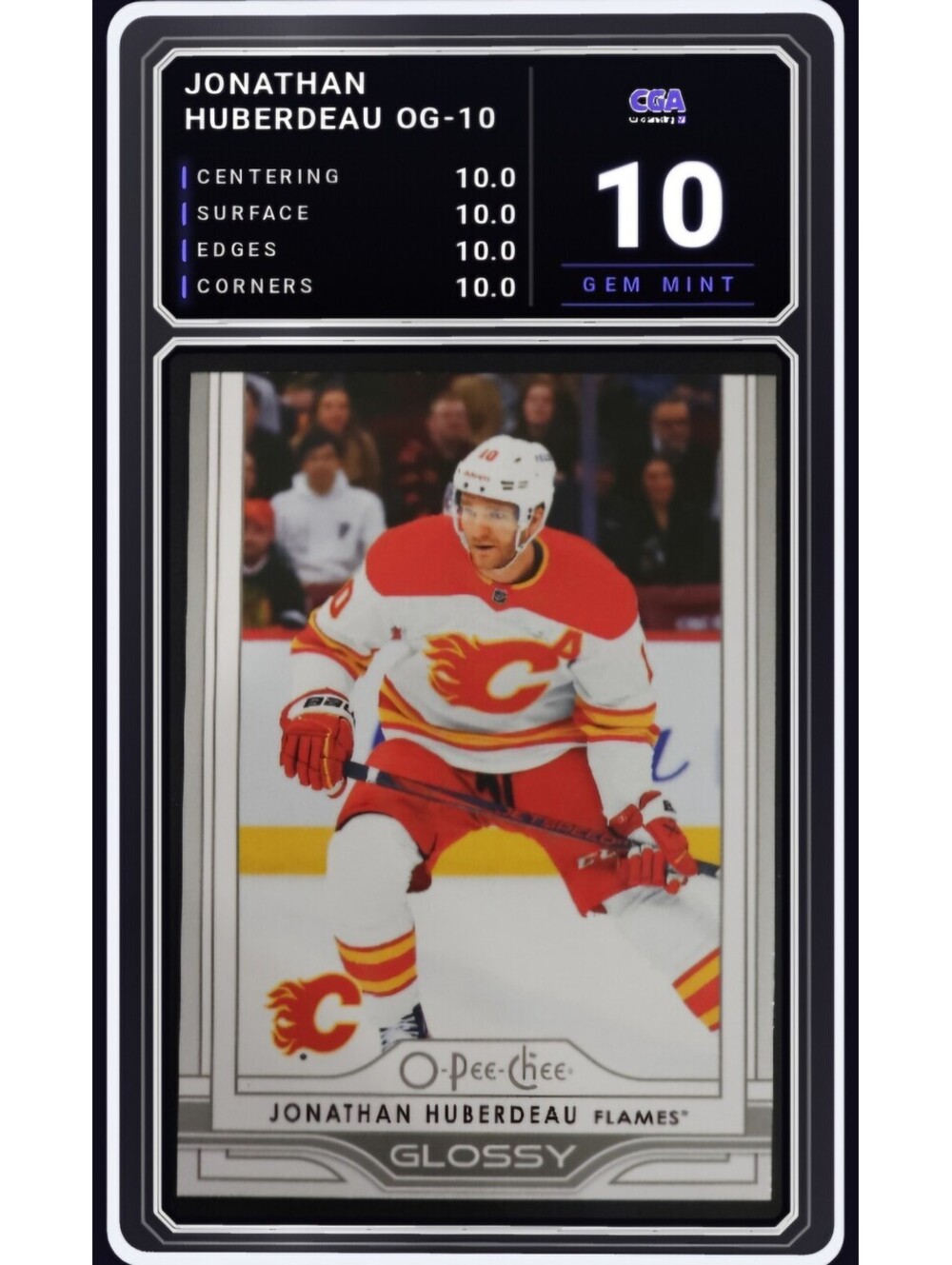2025-26 Upper Deck OPC Glossy #OG-10 Jonathan Huberdeau - CGA 10.0 Digital Grade